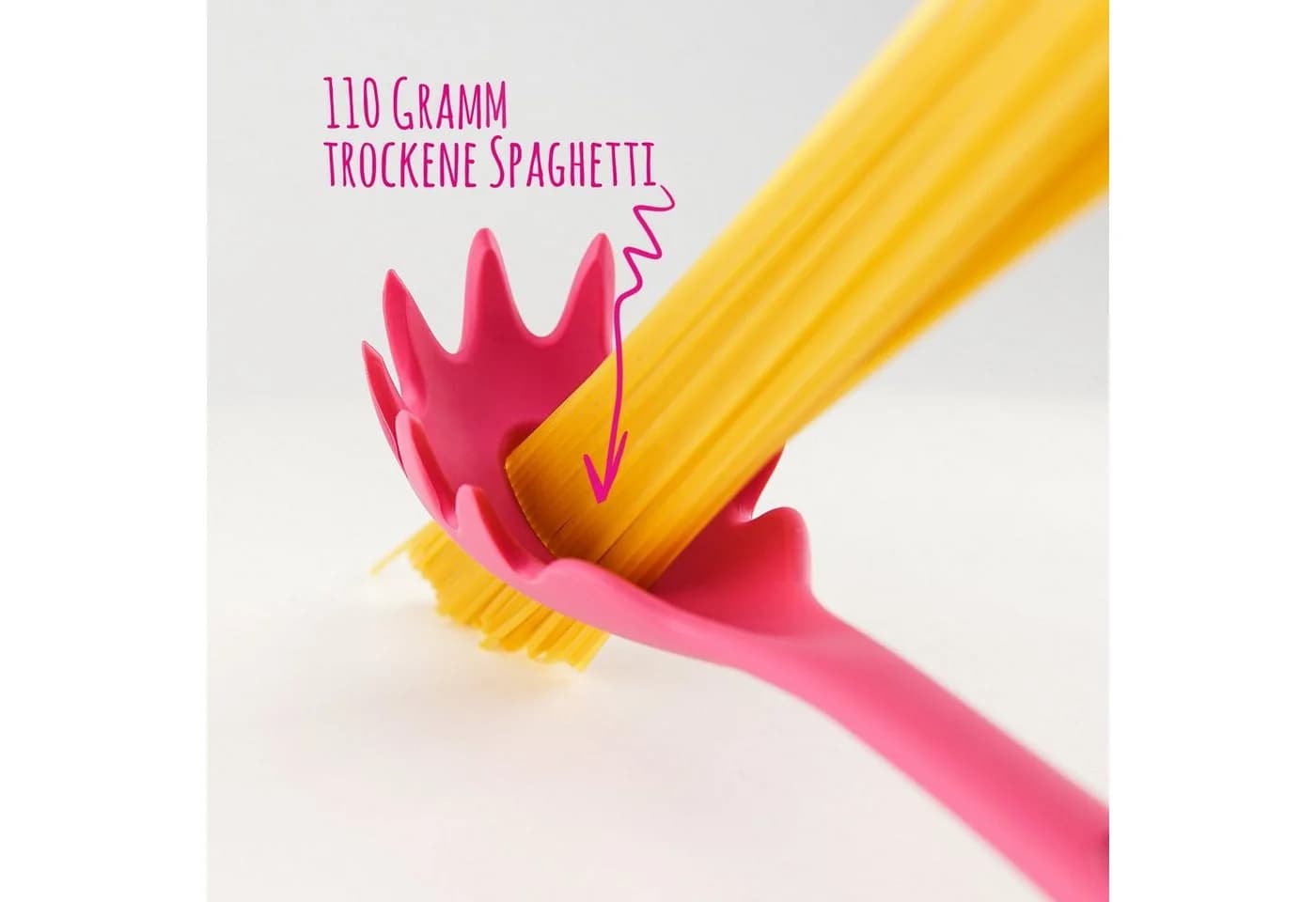 Kochblume Nudellöffel Pasta Silikon blau - Bild 4