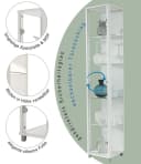 FIF MÖBEL Vitrine OPTIMA Weiß 172cm ESG Glas Bild 3