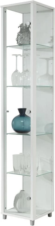 FIF MÖBEL Vitrine OPTIMA Weiß 172cm ESG Glas - Bild 4