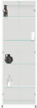 FIF MÖBEL OPTIMA Vitrine Weiß mit Sicherheitsglas Bild 1