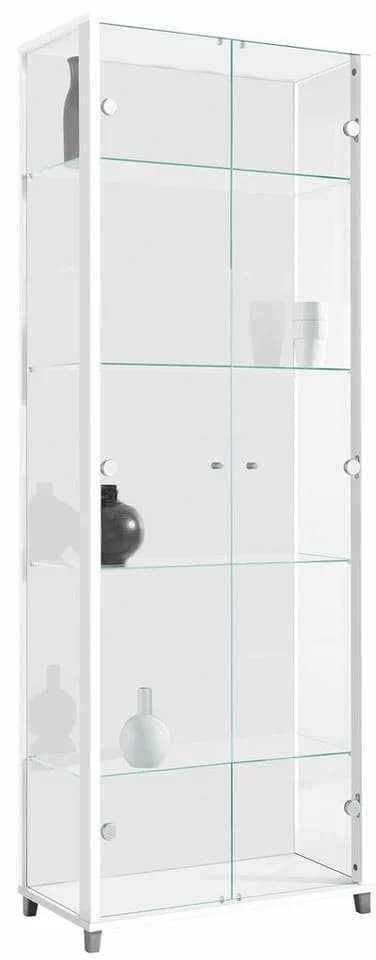 FIF MÖBEL OPTIMA Vitrine Weiß mit Sicherheitsglas - Bild 2