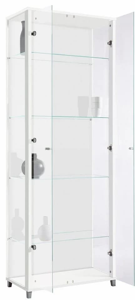 FIF MÖBEL OPTIMA Vitrine Weiß mit Sicherheitsglas - Bild 3