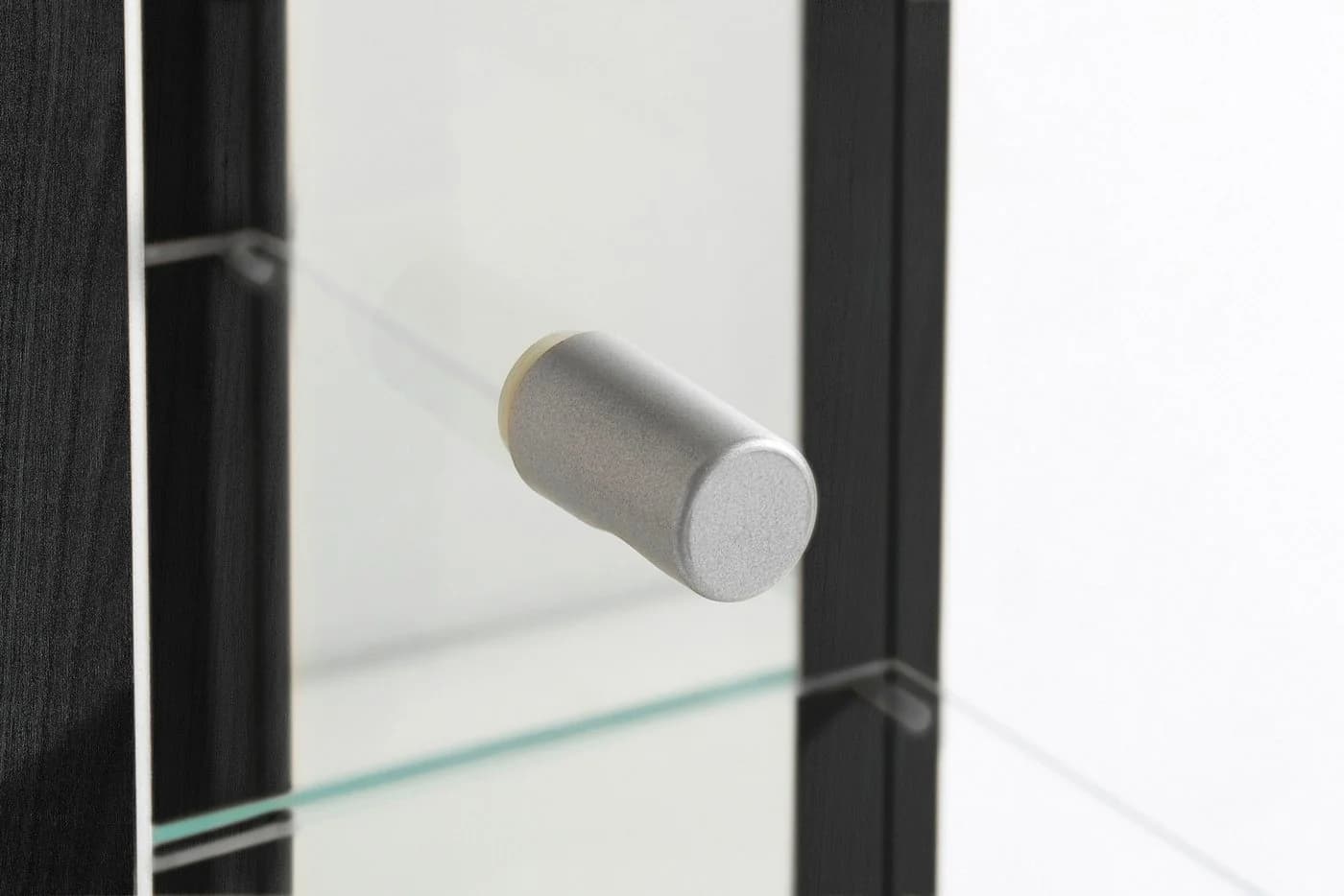 FIF MÖBEL Vitrine OPTIMA Schwarz mit LED-Beleuchtung - Bild 4