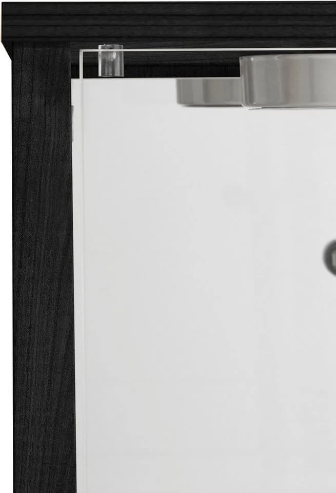 FIF MÖBEL Vitrine OPTIMA Schwarz mit LED-Beleuchtung - Bild 5