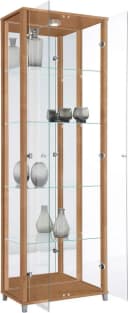 FIF MÖBEL Vitrine OPTIMA Nocefarben mit LED-Beleuchtung Bild 1