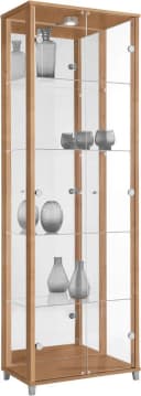 FIF MÖBEL Vitrine OPTIMA Nocefarben mit LED-Beleuchtung Bild 2