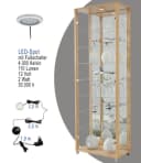 FIF MÖBEL Vitrine OPTIMA Buchefarben 2x Glastür mit Beleuchtung Bild 4