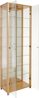 FIF MÖBEL Vitrine OPTIMA Buchefarben 2x Glastür mit Beleuchtung Bild 5