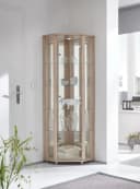 fif möbel Eckvitrine TRIO mit LED-Beleuchtung und Glastür Bild 1