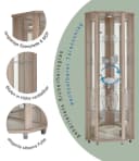 fif möbel Eckvitrine TRIO mit LED-Beleuchtung und Glastür Bild 3