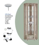 fif möbel Eckvitrine TRIO mit LED-Beleuchtung und Glastür Bild 5