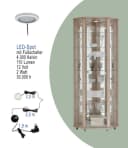FIF MÖBEL Eckvitrine TRIO 172 cm mit LED-Beleuchtung Bild 5