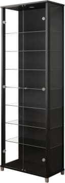 FIF MÖBEL Vitrine Optima Schwarz mit LED und Glasböden Bild 2