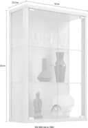 FIF MÖBEL Vitrine OPTIMA Silber 2x Glastür Sammlervitrine Bild 1