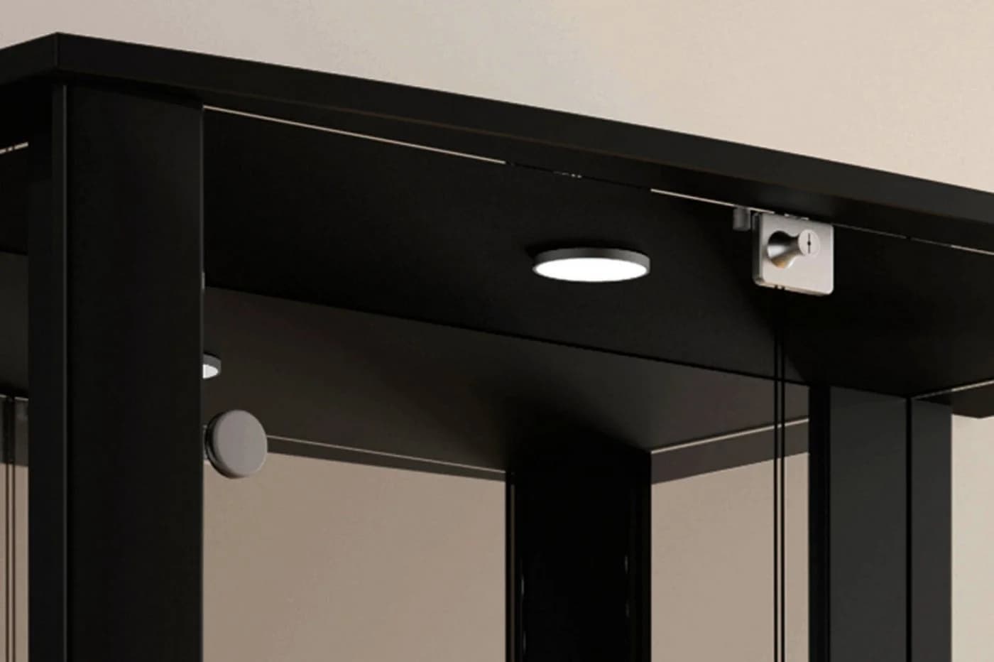 Vitrine FIF MÖBEL STELLA Schwarz Sammlervitrine - Bild 3