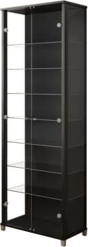FIF MÖBEL Vitrine Optima Schwarz mit 7 Glasböden und ESG-Sicherheitsglas Bild 2