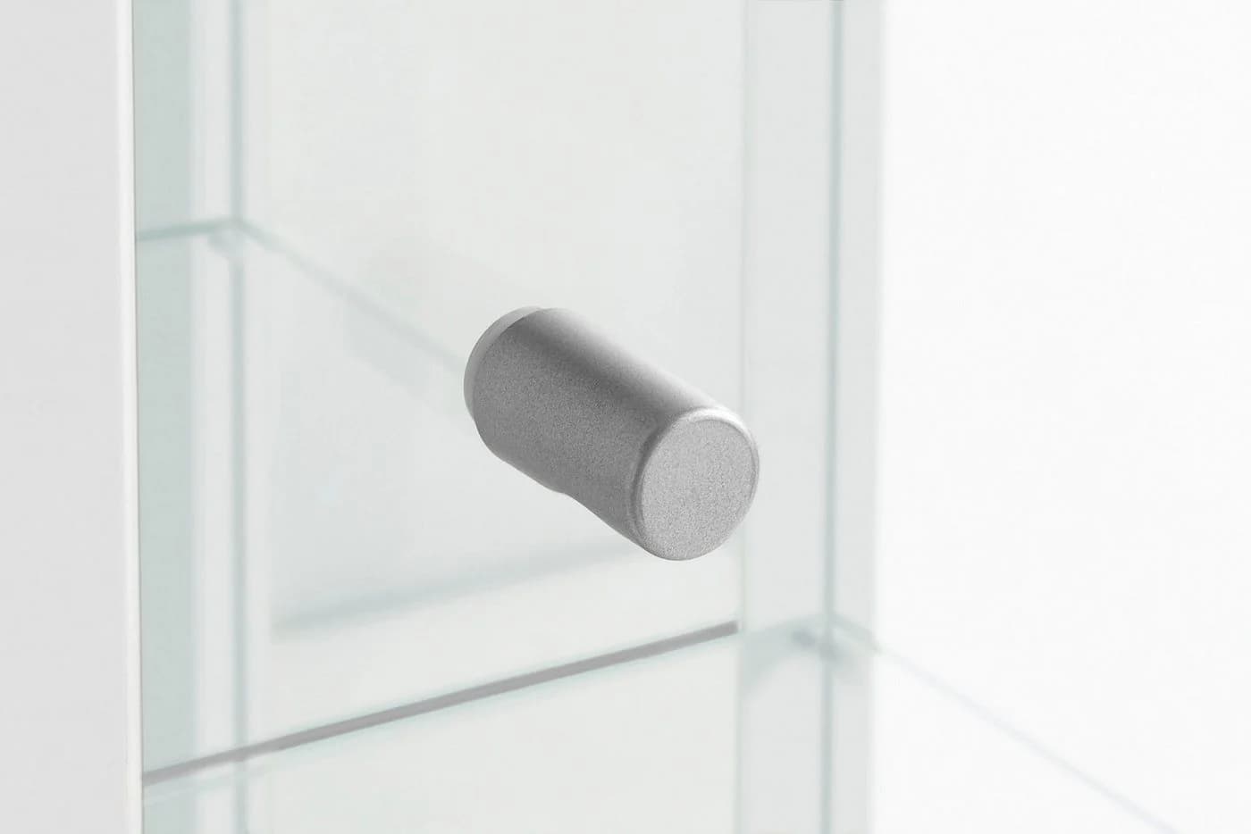 FIF MÖBEL Vitrine Optima Schwarz mit 7 Glasböden und ESG-Sicherheitsglas - Bild 5