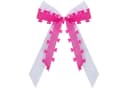 Praknu 25 Antennenschleifen Pink mit Herzen Satin Band Hochzeit Deko Bild 1