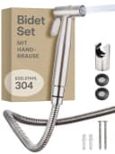 Praknu Bidet Set mit Handbrause & Halter Edelstahl Silber Bild 2