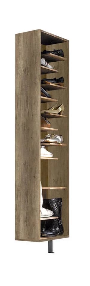 Mäusbacher Schuhschrank drehbar mit Spiegel wildeiche trüffel - Bild 4