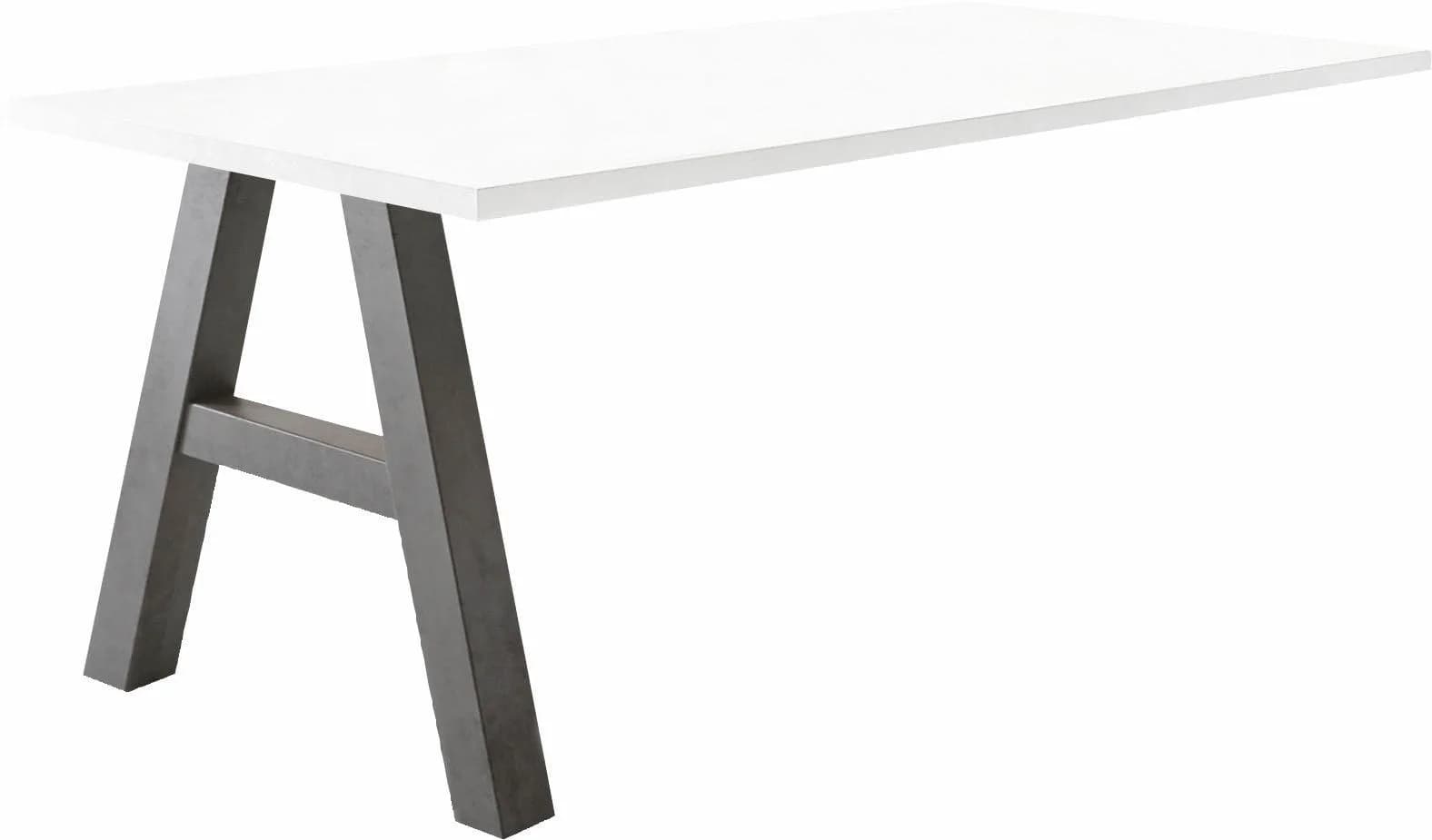 Anbautisch MÄUSBACHER MIO Schwarz-Weiß Holzwerkstoff