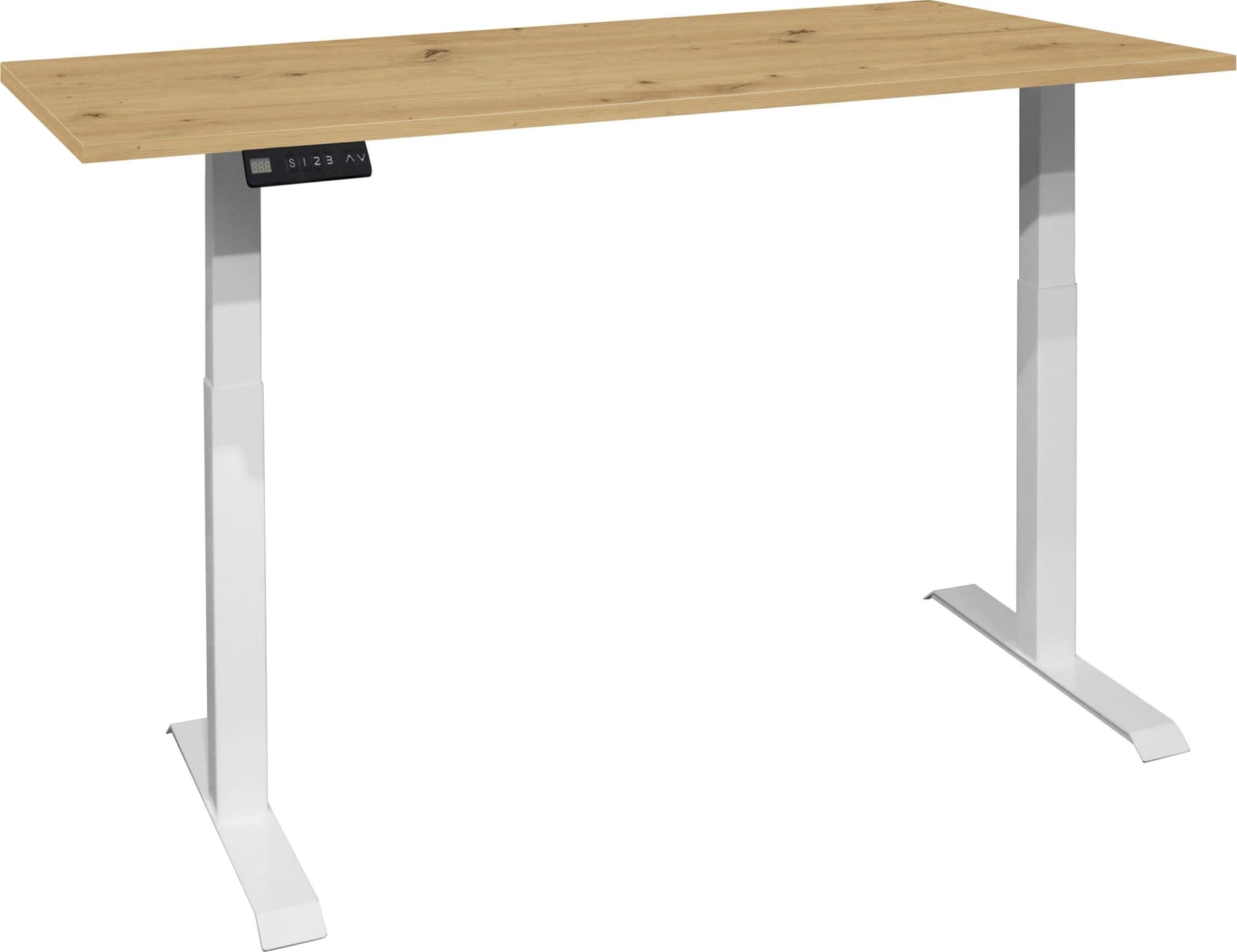 MÄUSBACHER Big System Office Schreibtisch weiß höhenverstellbar