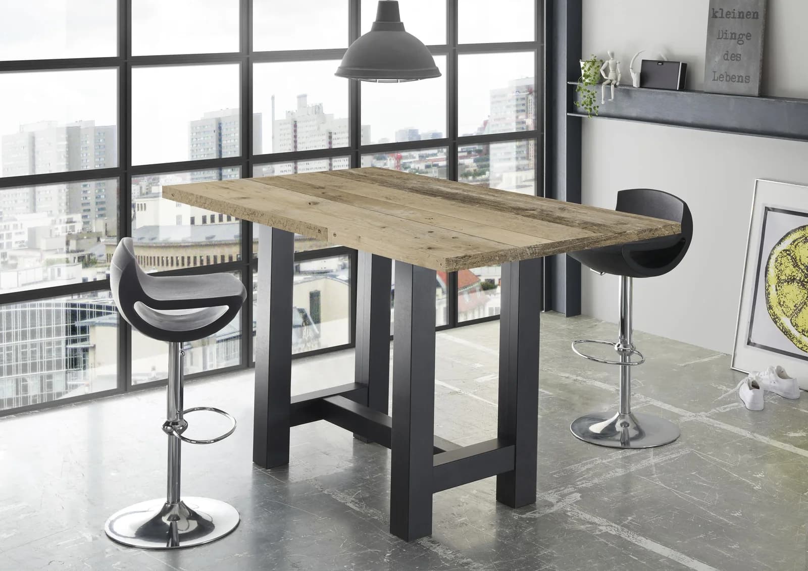 Mäusbacher Bartisch Schwarz Driftwood 140 cm