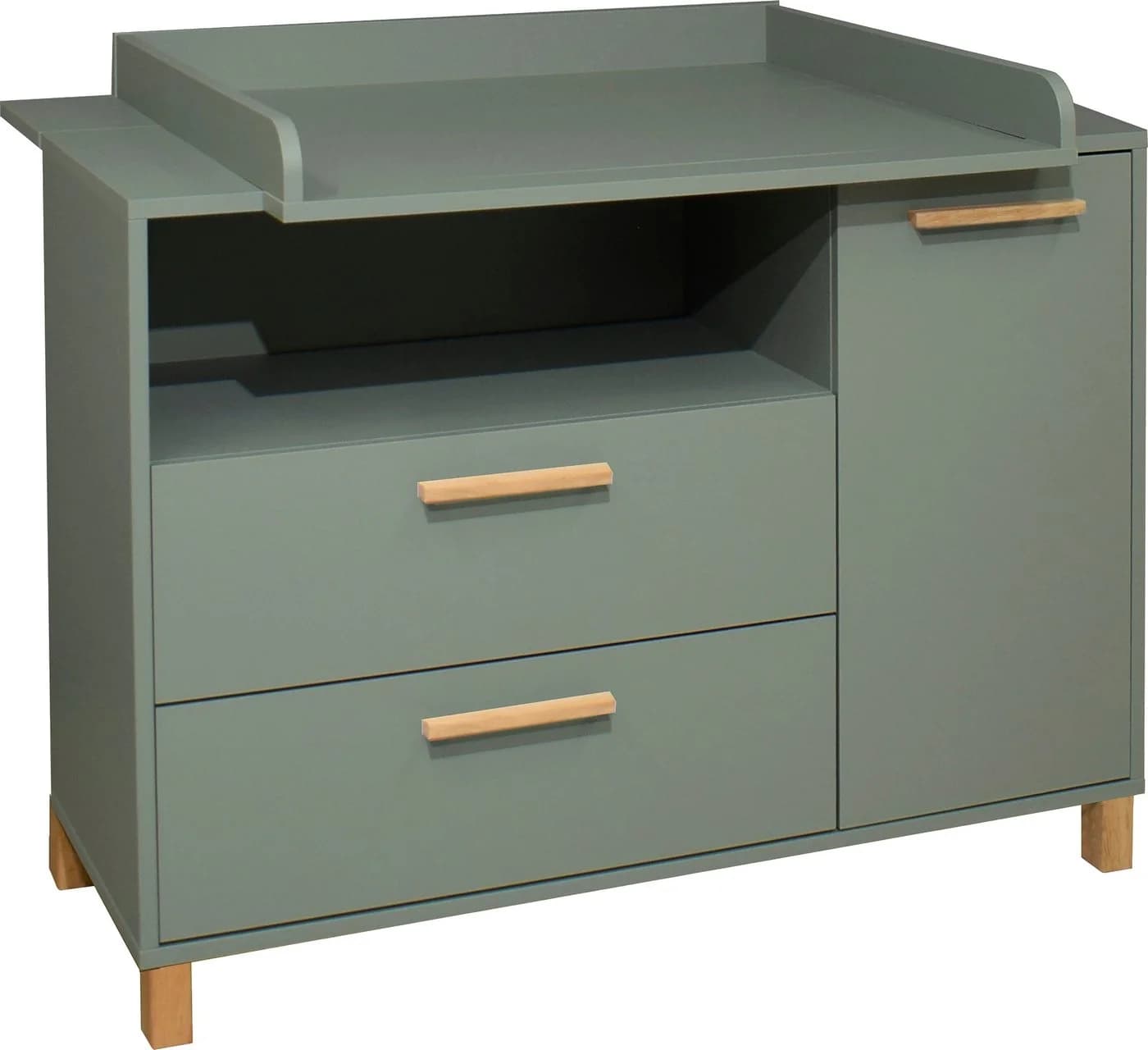 Wickelkommode Mäusbacher Oli pine grün mit Soft-Close