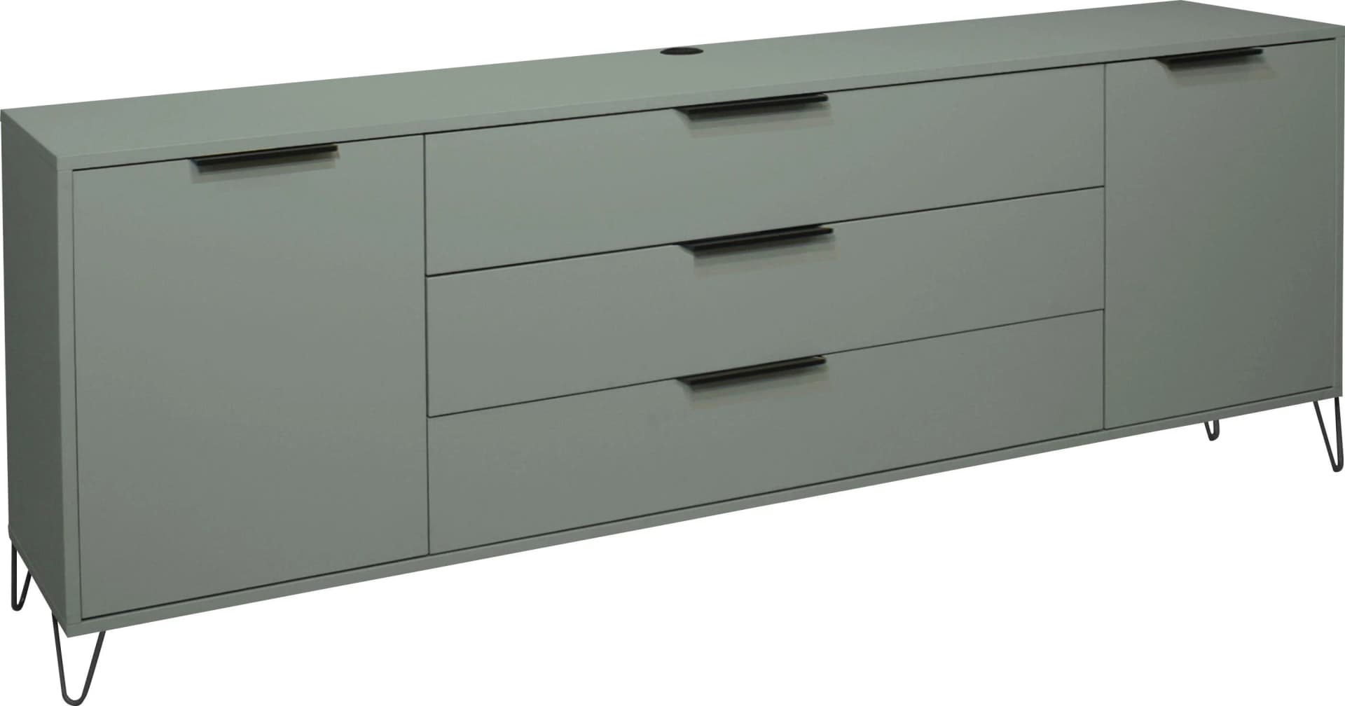 Mäusbacher Sideboard Bonnie 216 cm grün matt lack