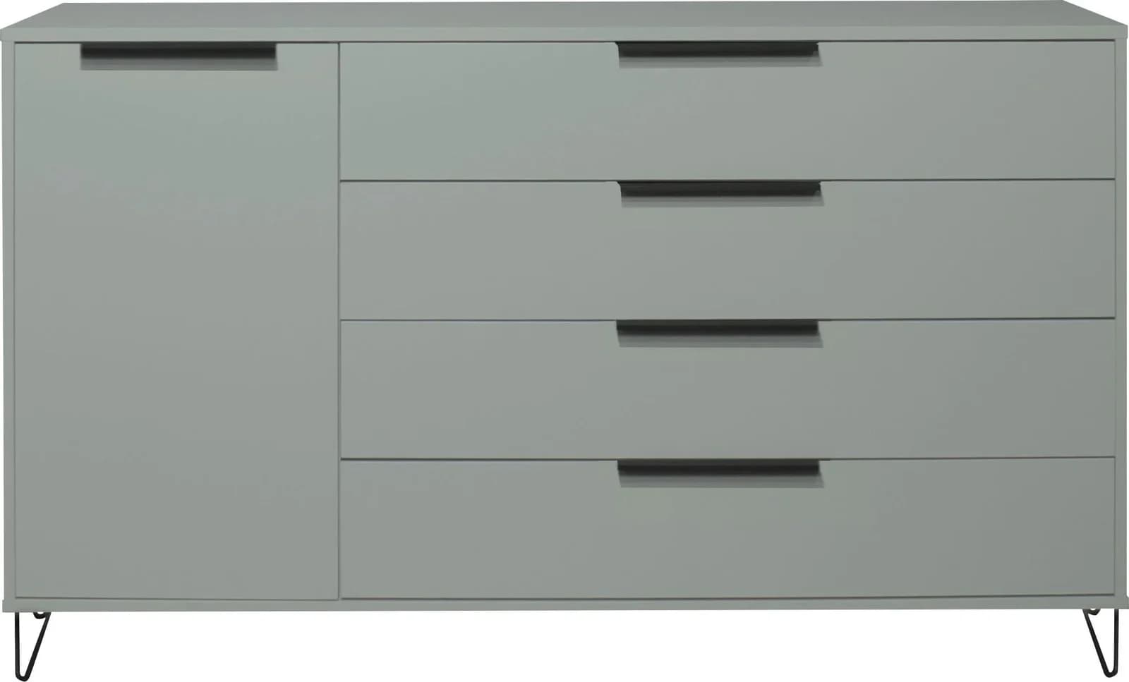 MÄUSBACHER Highboard Bonnie TOPSELLER Grün Matt Lack