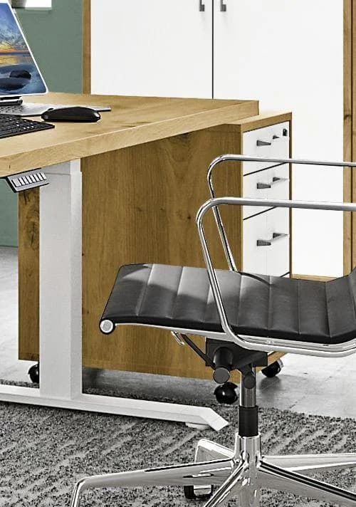 Rollcontainer vito VARY Asteiche Dekor Weiß