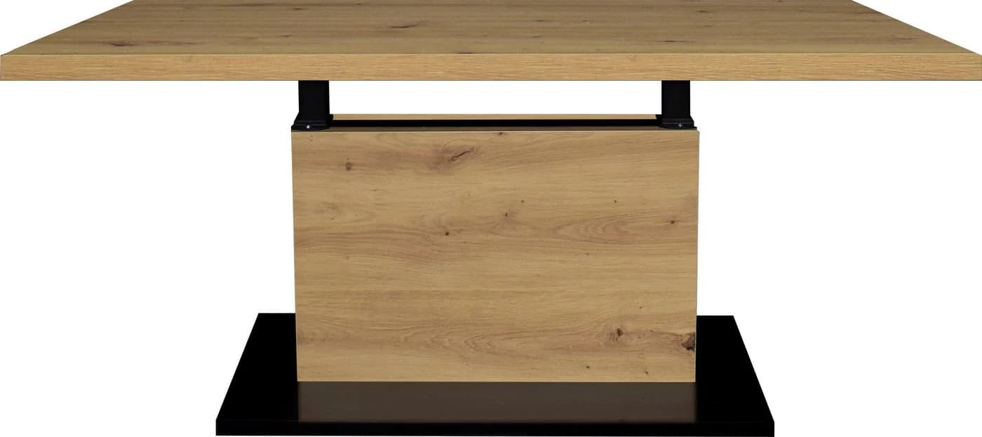 MÄUSBACHER Lift Couchtisch Höhenverstellbar Braun Schwarz - Bild 2