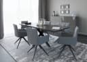 Esstisch Reno Schwarz Anthrazit Glas Set one by Musterring Bild 1
