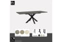 Esstisch Reno Schwarz Anthrazit Glas Set one by Musterring Bild 4
