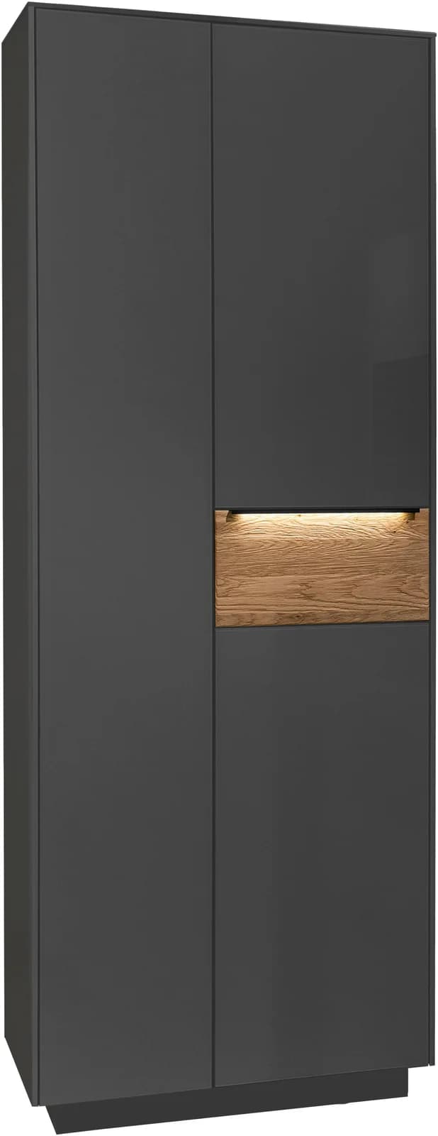 Mäusbacher Nova Garderobe Garderobenschrank mit LED-Beleuchtung und Soft-Close