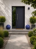 KERAZO Dekokugel 40 cm Keramik Gartenkugel Blau Bild 5