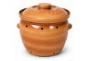 KERAZO Vorratsdose 6,5 Liter Kartoffeltopf Steingut braun Bild 1