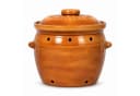 KERAZO Vorratsdose 6,5 Liter Kartoffeltopf Steingut braun Bild 4