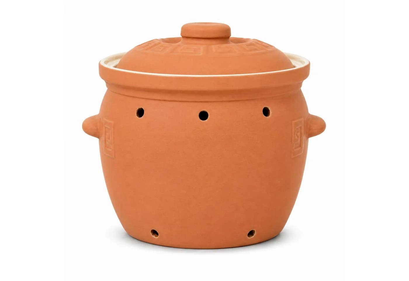 KERAZO Vorratstopf 6,5L Steingut Kartoffeltopf beige - Bild 4