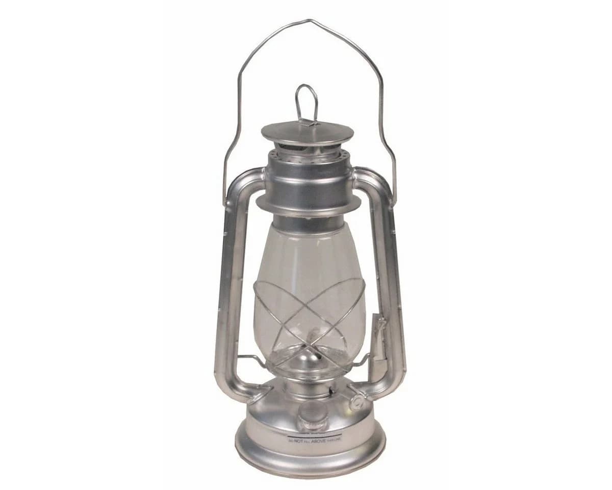 MFH Windlicht Sturmlaterne Zink mit Glaszylinder