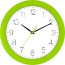 EUROTIME Funkwanduhr 30 cm Schwarz/Grün mit Echtglas Bild 2