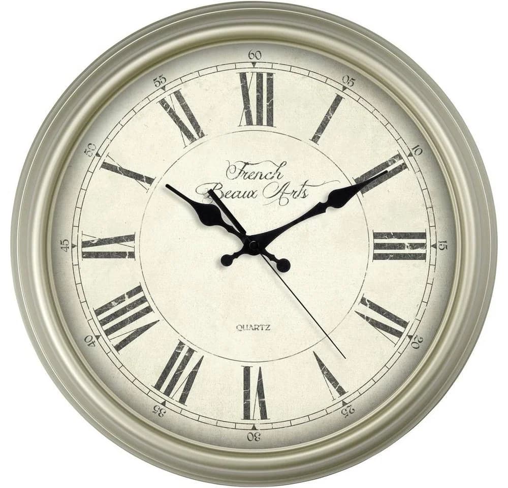 EUROTIME Wanduhr Quarzwanduhr 89891-12 Kunststoffgehäuse