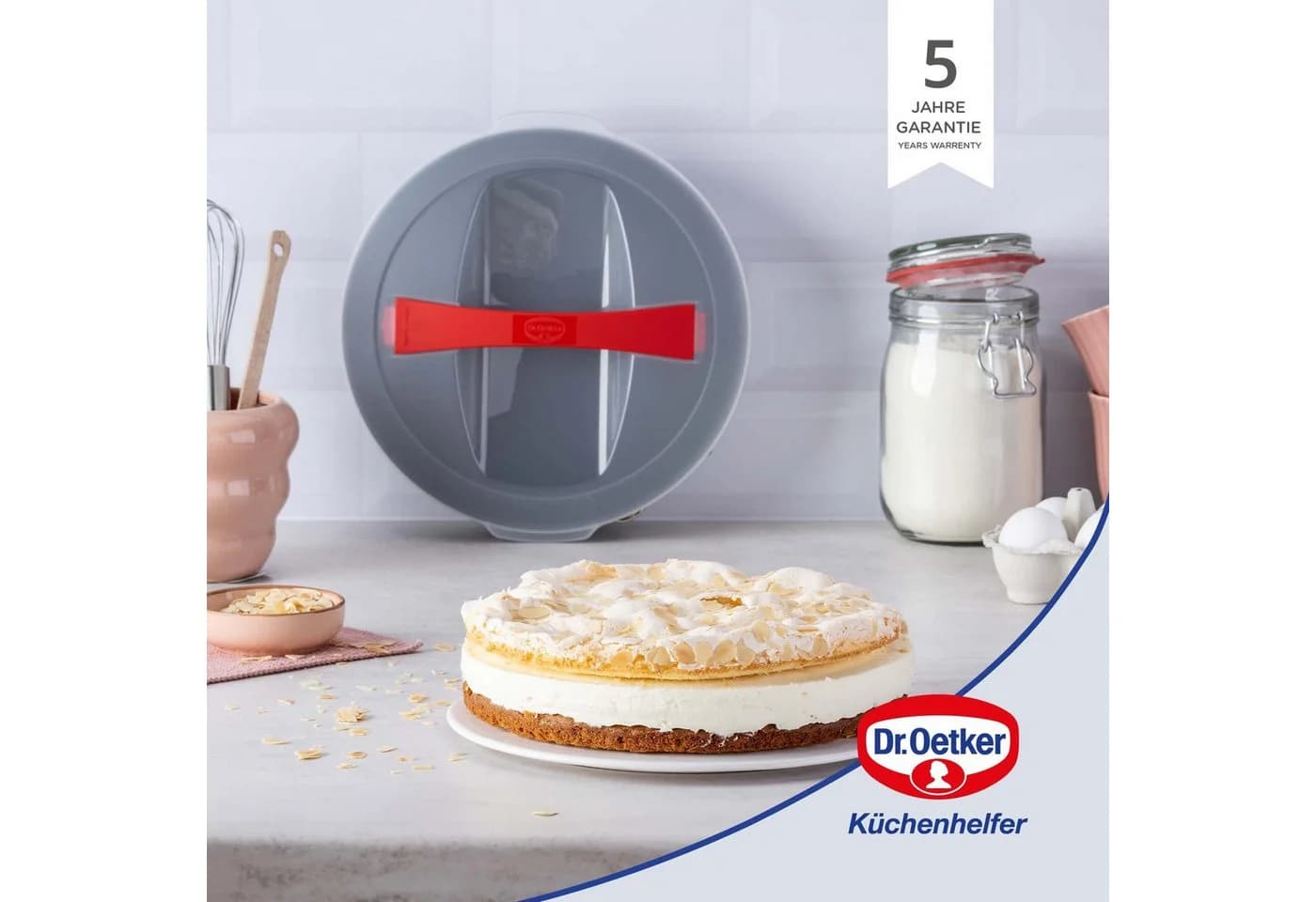 Dr. Oetker Bake & Go Springform 26 cm mit Transporthaube