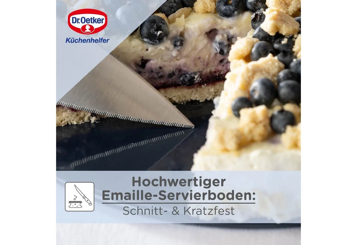 Dr. Oetker Springform 26 cm Emaille Blau mit Antihaft-Ring - Bild 5