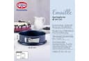 Dr. Oetker Springform Ø 24 cm Emaille-Servierboden Antihaft-Ring Blau Bild 4