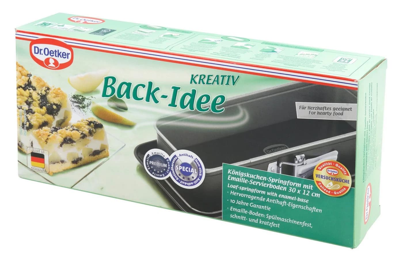 Dr. Oetker Rechteck-Springform Antihaft Grau Schwarz - Bild 4