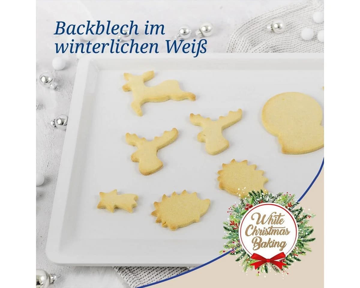 Dr. Oetker Backblech White Christmas Baking Weiß Antihaftbeschichtung - Bild 3