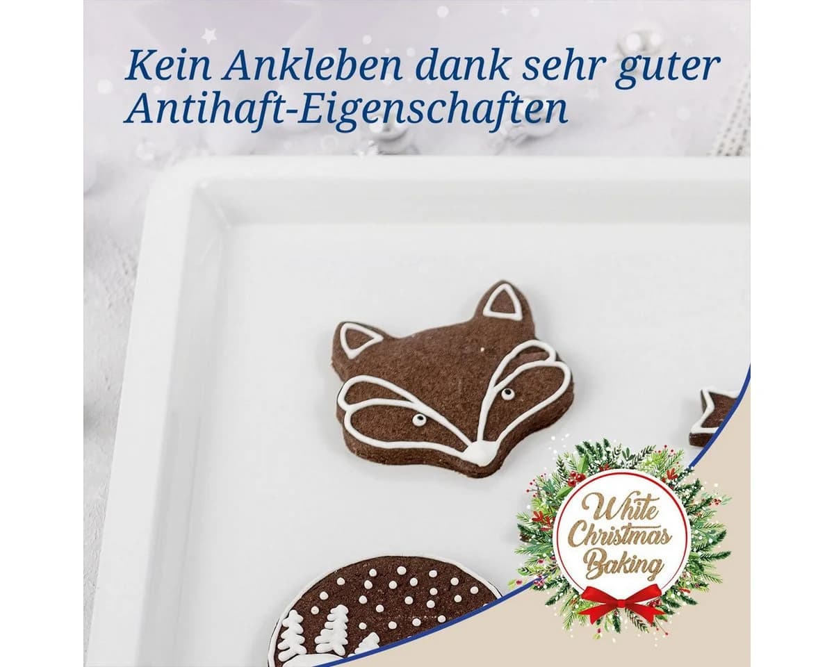 Dr. Oetker Backblech White Christmas Baking Weiß Antihaftbeschichtung - Bild 4