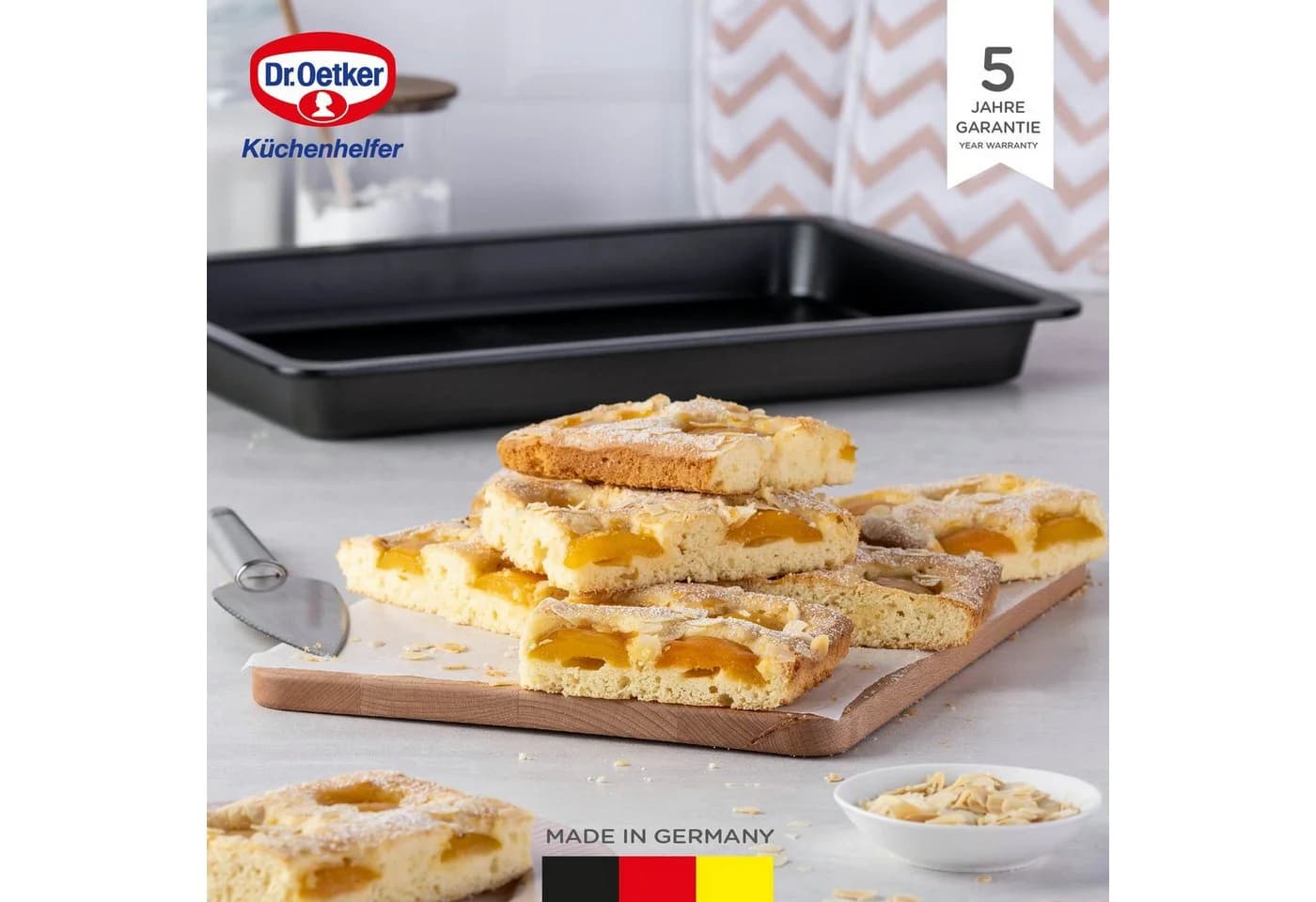 Dr. Oetker Backblech mit Antihaft-Beschichtung und hohem Rand