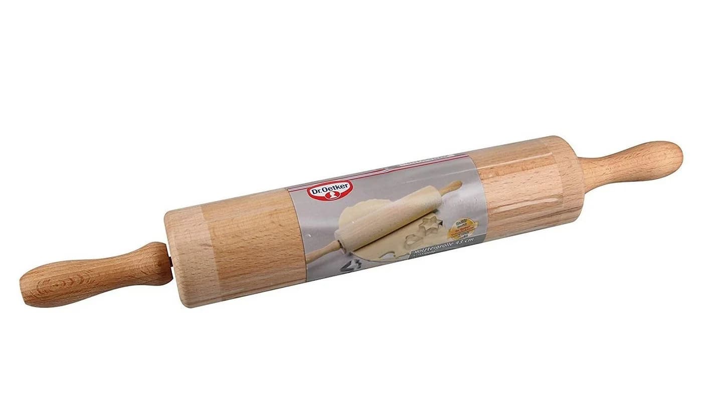 Dr. Oetker Teigroller Holz Nudelholz mit Kugellager - Bild 2